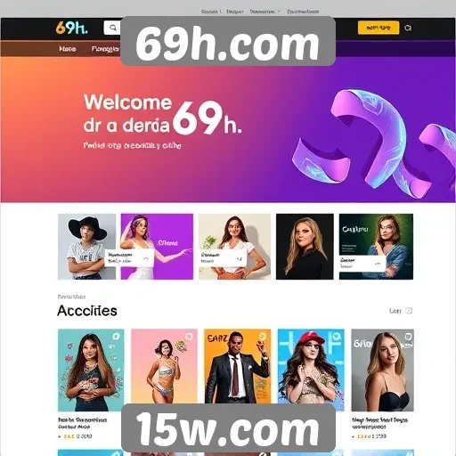Interface do usuário do 69h.com é intuitiva e moderna